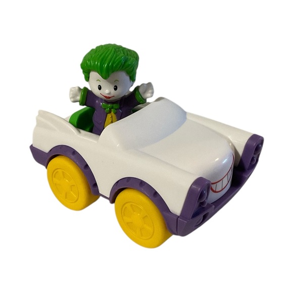 Fisher Price Little People Joker Figure & Vehicle Set DC Super Friends Toy & Car - Picture 1 of 13